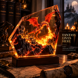 Fire Dragon Halloween Lamp By Aviner